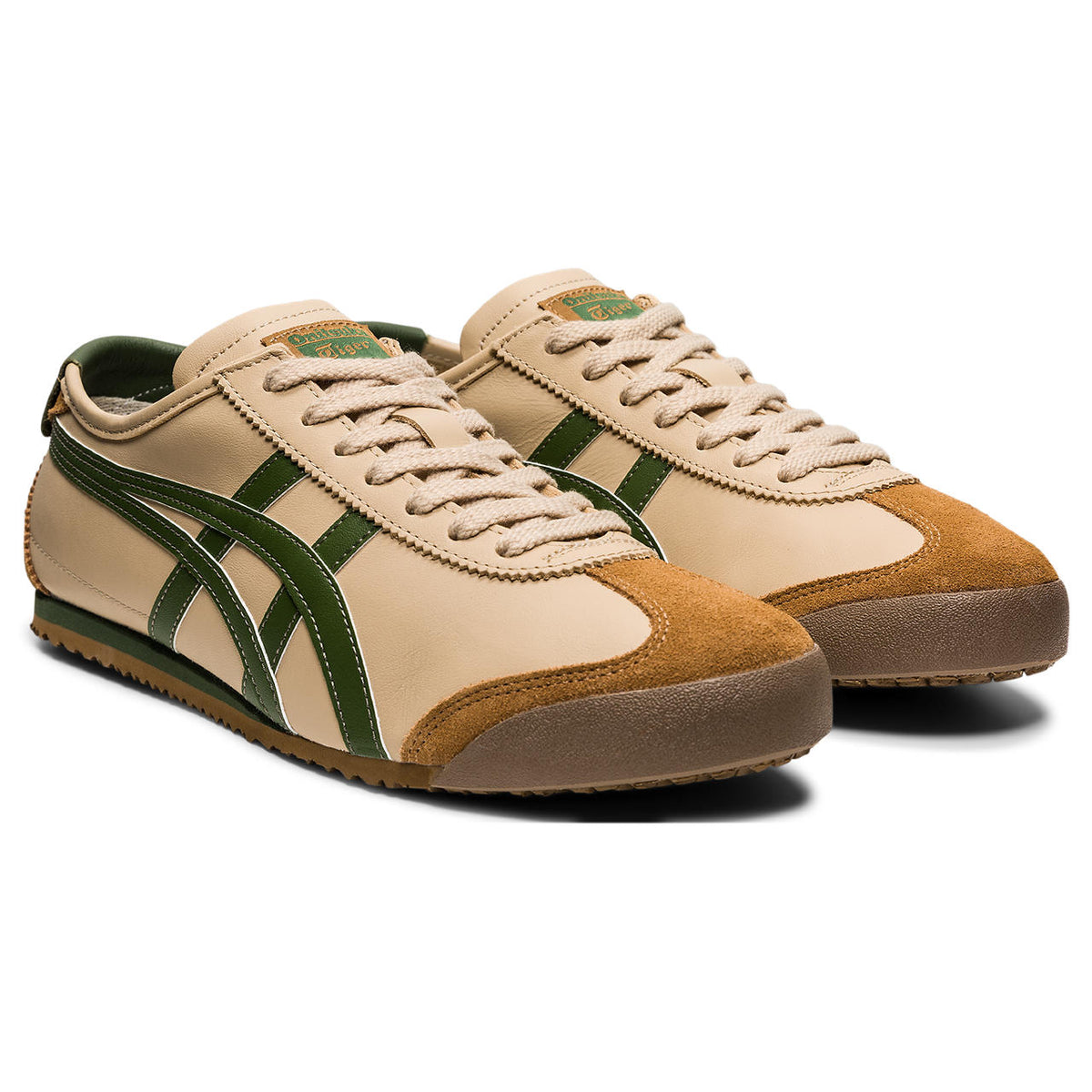 ⭐️Onitsuka Tiger Mexico 66 Beige&Grass Green 鬼冢虎 墨西哥66德训鞋 浅褐&草绿