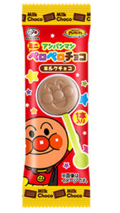 日本FUJIYA不二家 面包超人 mini 护齿棒棒糖  巧克力 草莓 口味随机发 5g（保质期2024.10）