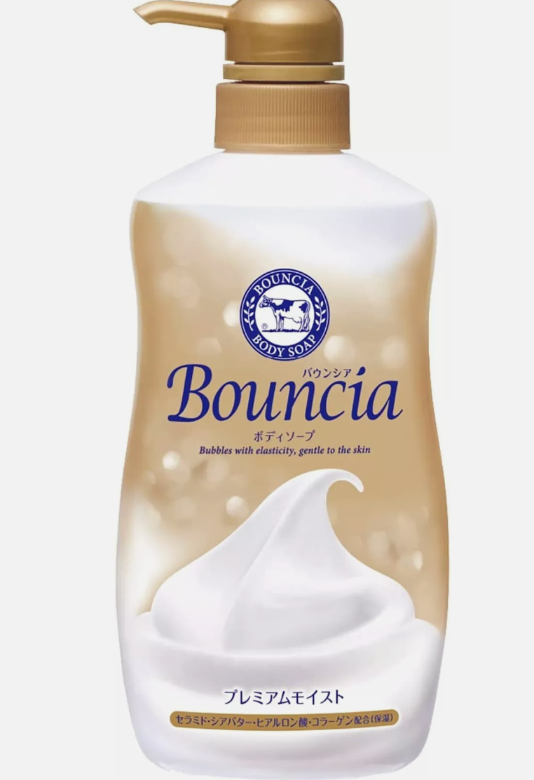 日本Cow Bouncia 金色新版 牛乳石碱 滋润保湿沐浴露 460ml