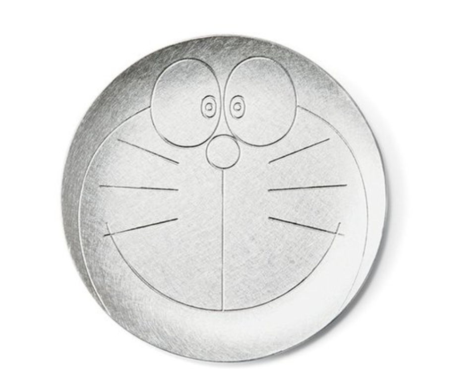 Nousaku Doraemon Future Department Store Limited Edition Pure Tin Small Round Plate #600242 137mm日本 能作 Nousaku 纯锡制 哆啦A梦 未来百货公司限定 锡制小碟子 小圆盘 约8X137mm #600242