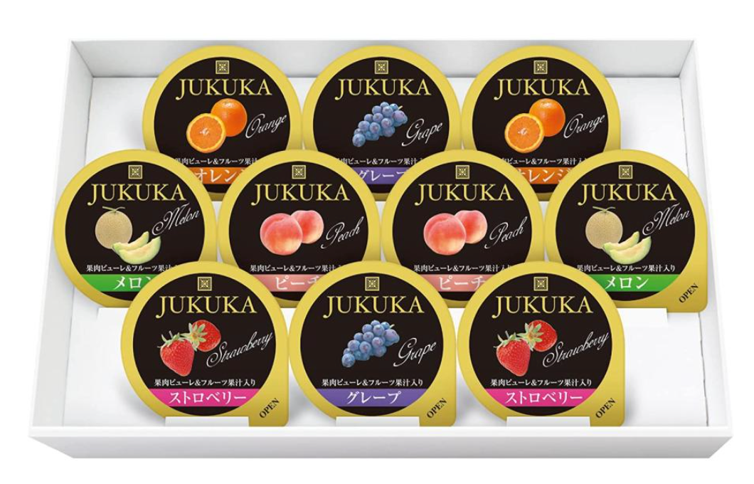 金澤兼六製菓 JUKUKA 什锦水果果冻礼盒(5种口味)10枚入(赏味期限05.01.26y)