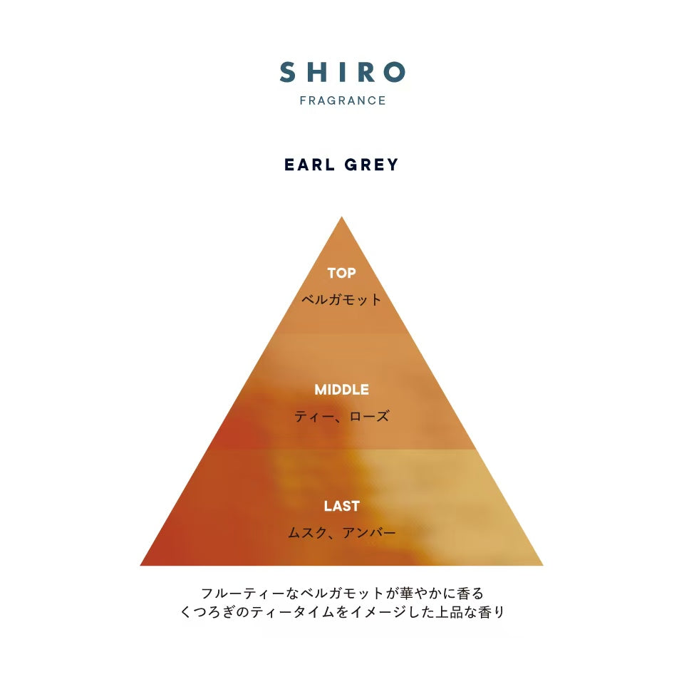 Shiro Fragance Earl Grey Eau De Pafum 北海道SHIRO香水 伯爵红茶 40ml