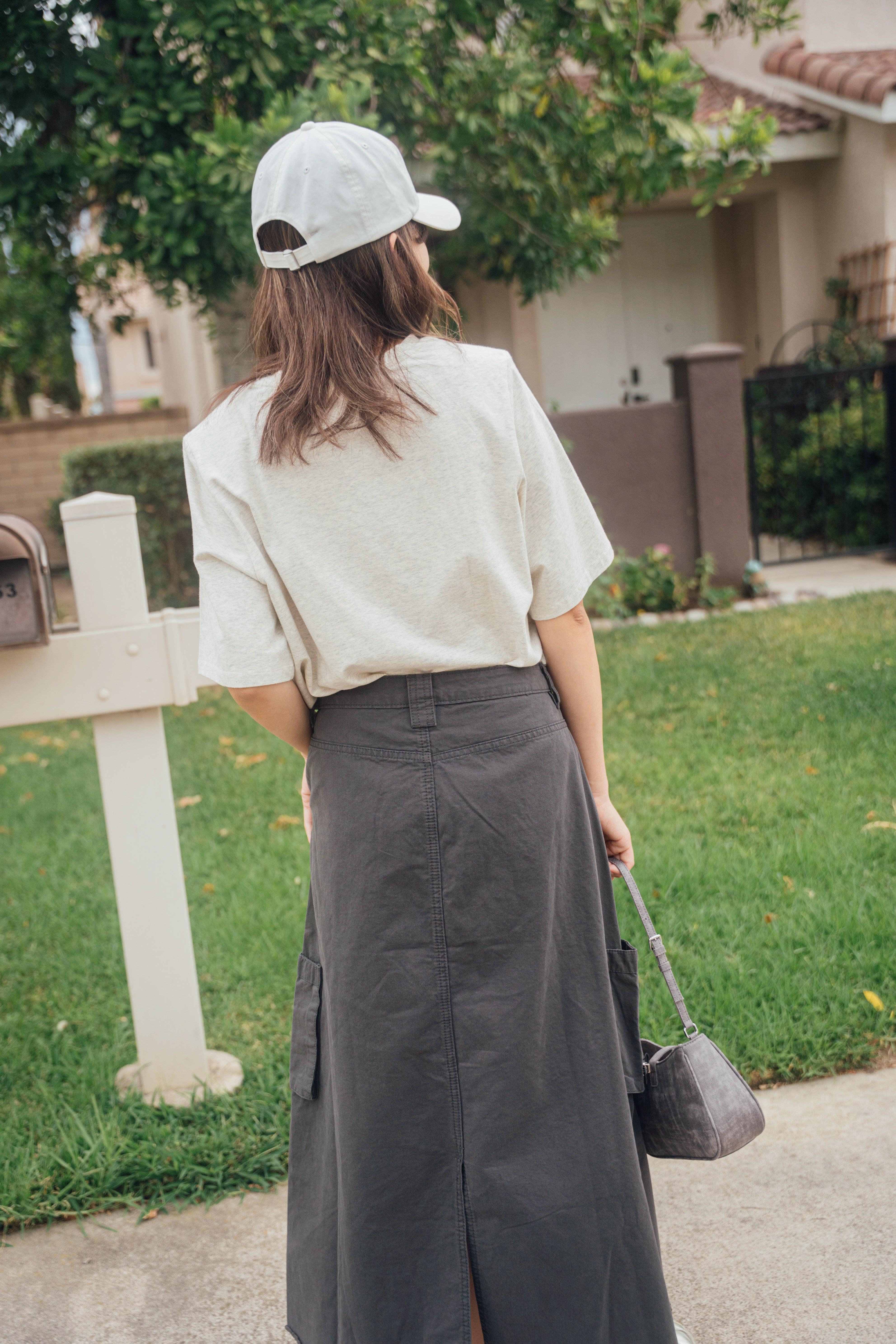 【Riko's collection】毛须边工装裙A字中长半身裙