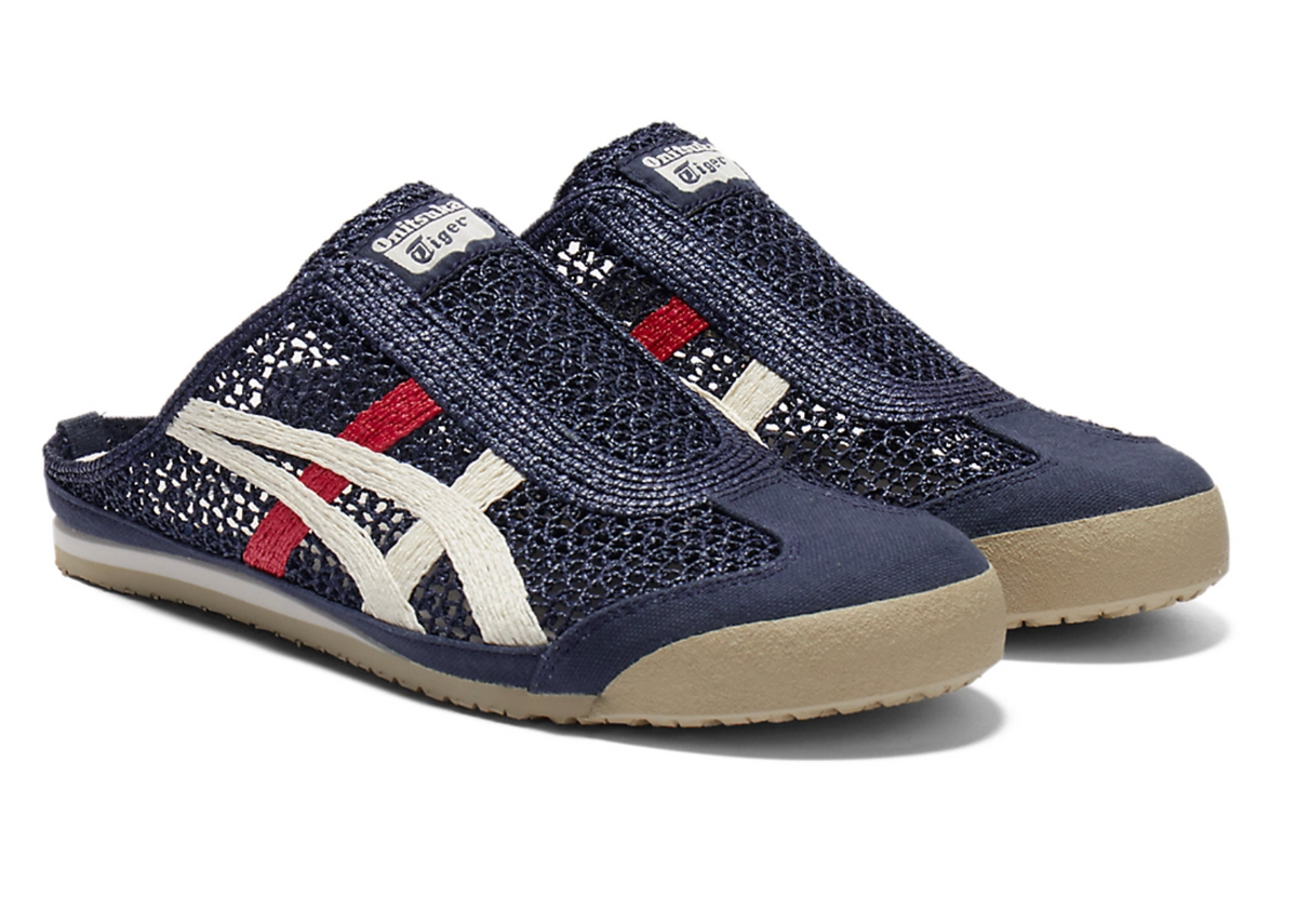 ⭐️Onitsuka Tiger Mexico 66 Sabot Navy&White&Red 鬼冢虎 墨西哥66网眼拖鞋 藏青&白&红