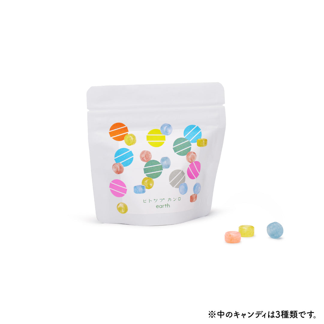 Kanro Earth Hard Candy Refill Pack 日本Kanro 一卷甘露 地球止咳润喉糖 47g 补充装 柠檬蜂蜜/栗子香草/薄荷柑橘 (赏味期限:03/05/2027)