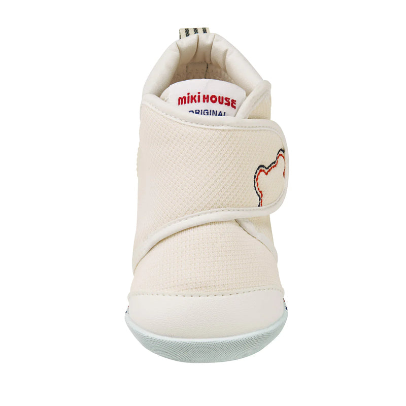 日本MIKIHOUSE 获奖鞋 白色 经典版 一段学步鞋 无抗菌版(默认无盒,有需要联系客服)