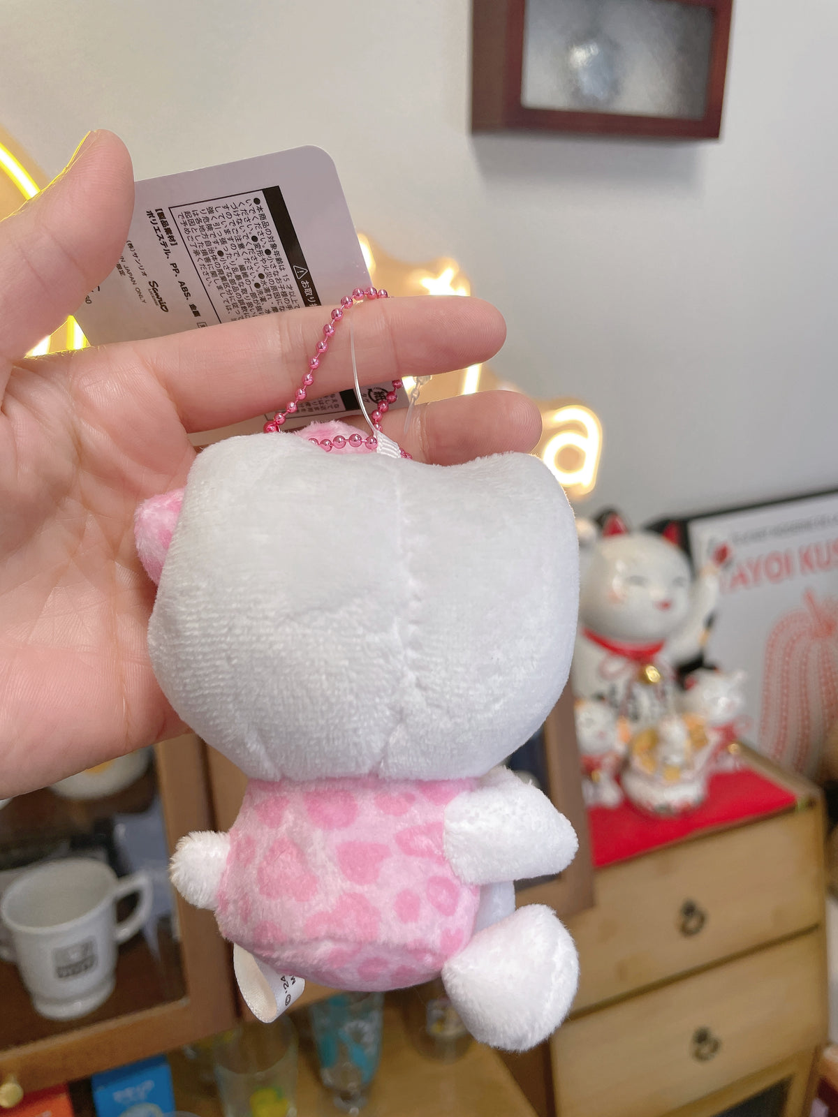 日本 SANRIO 三丽鸥 NIC 粉色豹纹 链条