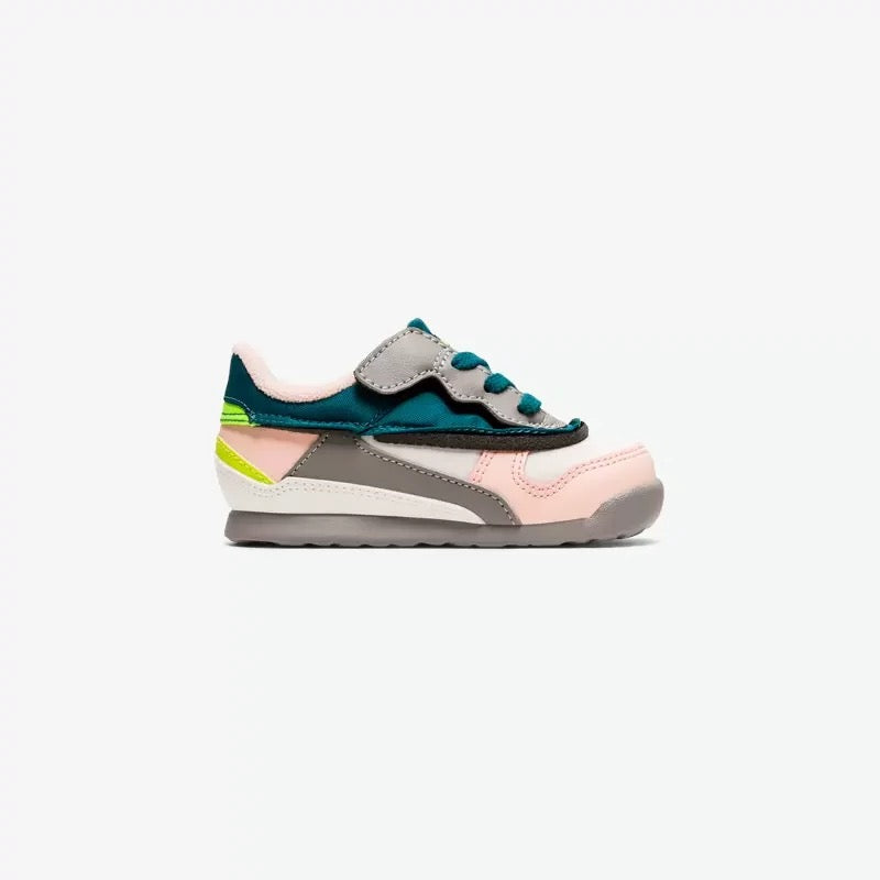 Onitsuka Tiger鬼冢虎 儿童款 ADMIX RUNNER KIDS 透气运动鞋 小童版 粉色 【材质:织物+合成革】