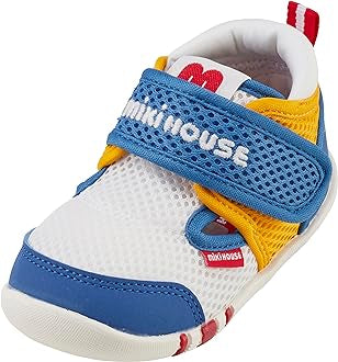 日本MIKIHOUSE 大网孔镂空包头学步鞋 一段学步鞋 网面凉鞋 拼色 12cm(默认无盒,有需要联系客服)