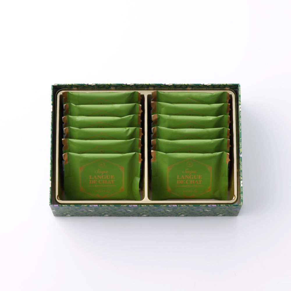 ISHIYA Langue De Chat Matcha Milk 白色恋人 抹茶牛奶巧克力夹心饼 (赏味期限:10/25/2026)