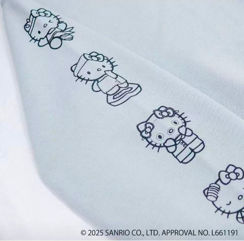 日本 SANRIO 三丽鸥 my dailylife系列 hello kitty长袖圆领卫衣 灰色 M码