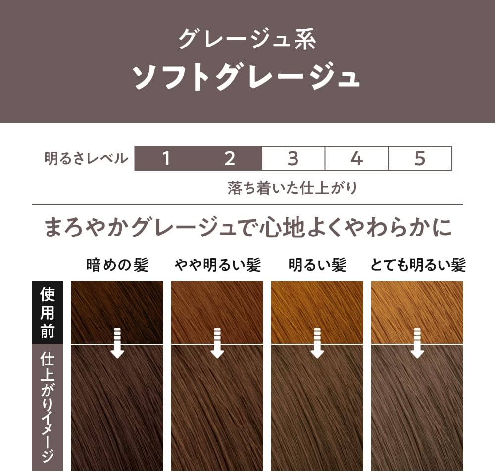 Kao Liese Bubble Color Soft Greige 花王 LIESE PRETTIA 泡沫染发剂 #榛子雾灰色 108ml