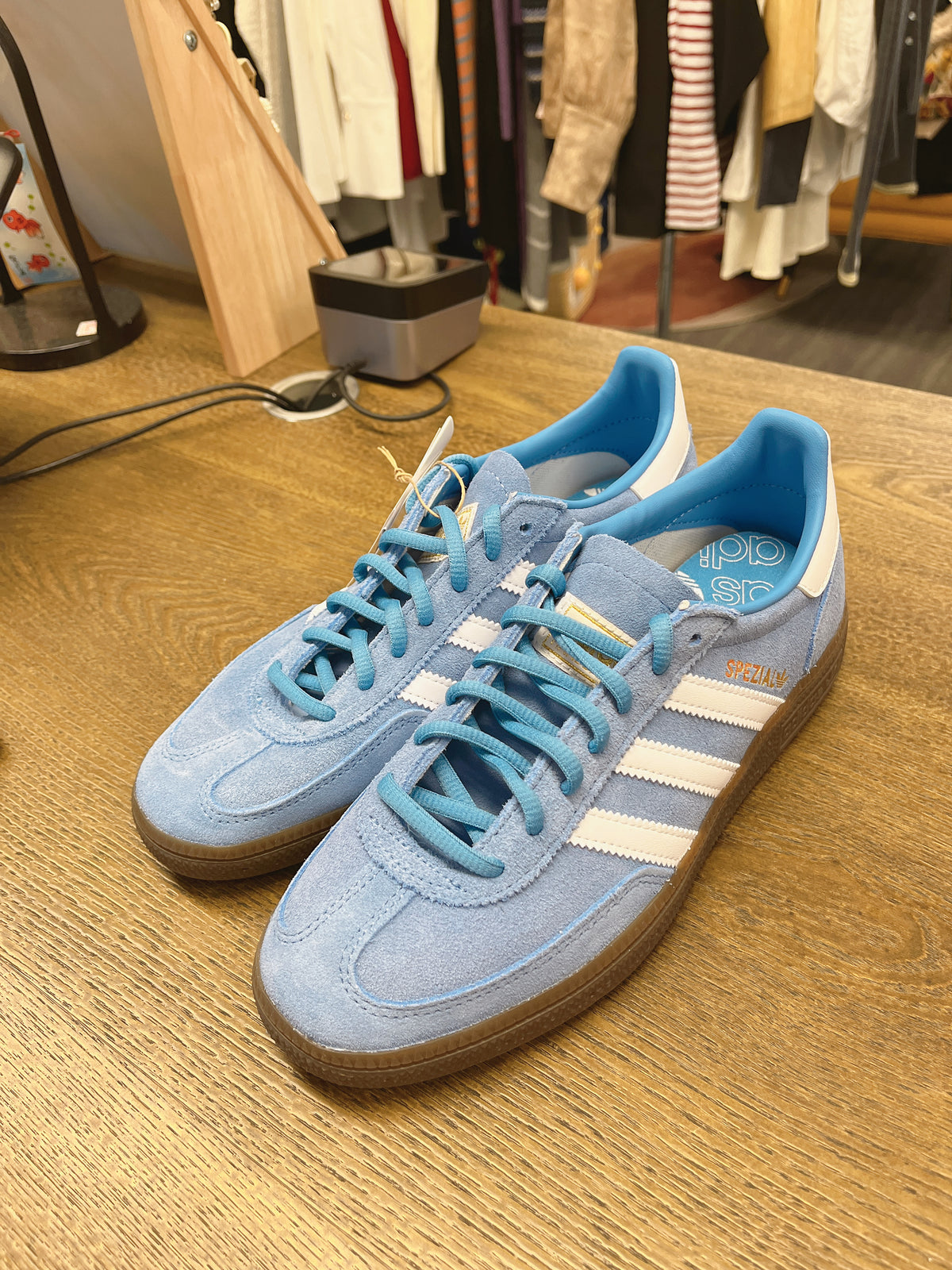 ⭐️ADIDAS SPZL 韩国限定色 德训低帮运动休闲鞋 蓝色