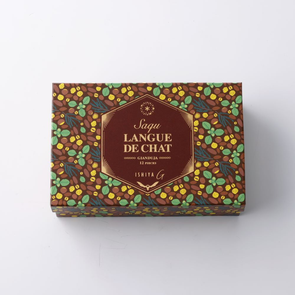ISHIYA Langue De Chat Gianduja 白色恋人 土耳其榛子巧克力夹心饼 (赏味期限:08/29/2026)