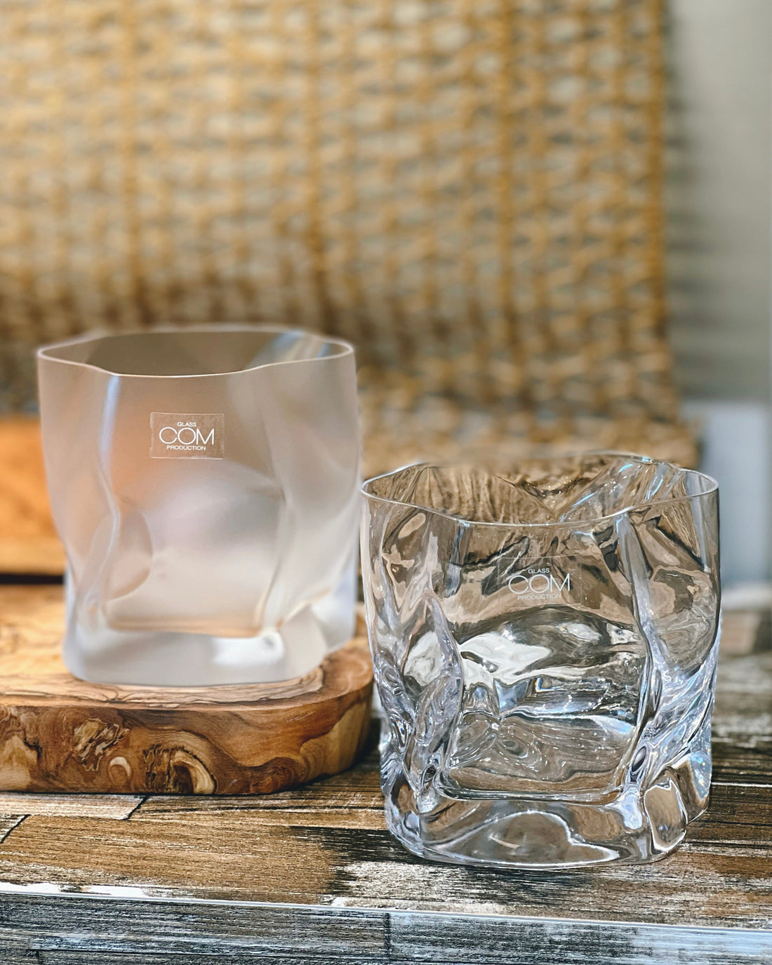 日本 小松诚褶皱杯 Makoto Komatsu Crinkle Glass(Gift Box)