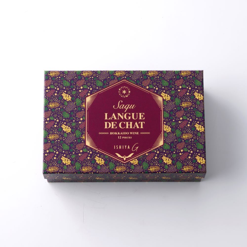 ISHIYA Langue De Chat Hokkaido Wine 白色恋人 北海道红酒巧克力夹心饼 (赏味期限:09/03/2026)