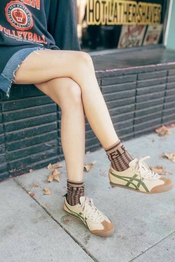 ⭐️Onitsuka Tiger Mexico 66 Beige&Grass Green 鬼冢虎 墨西哥66德训鞋 浅褐&草绿