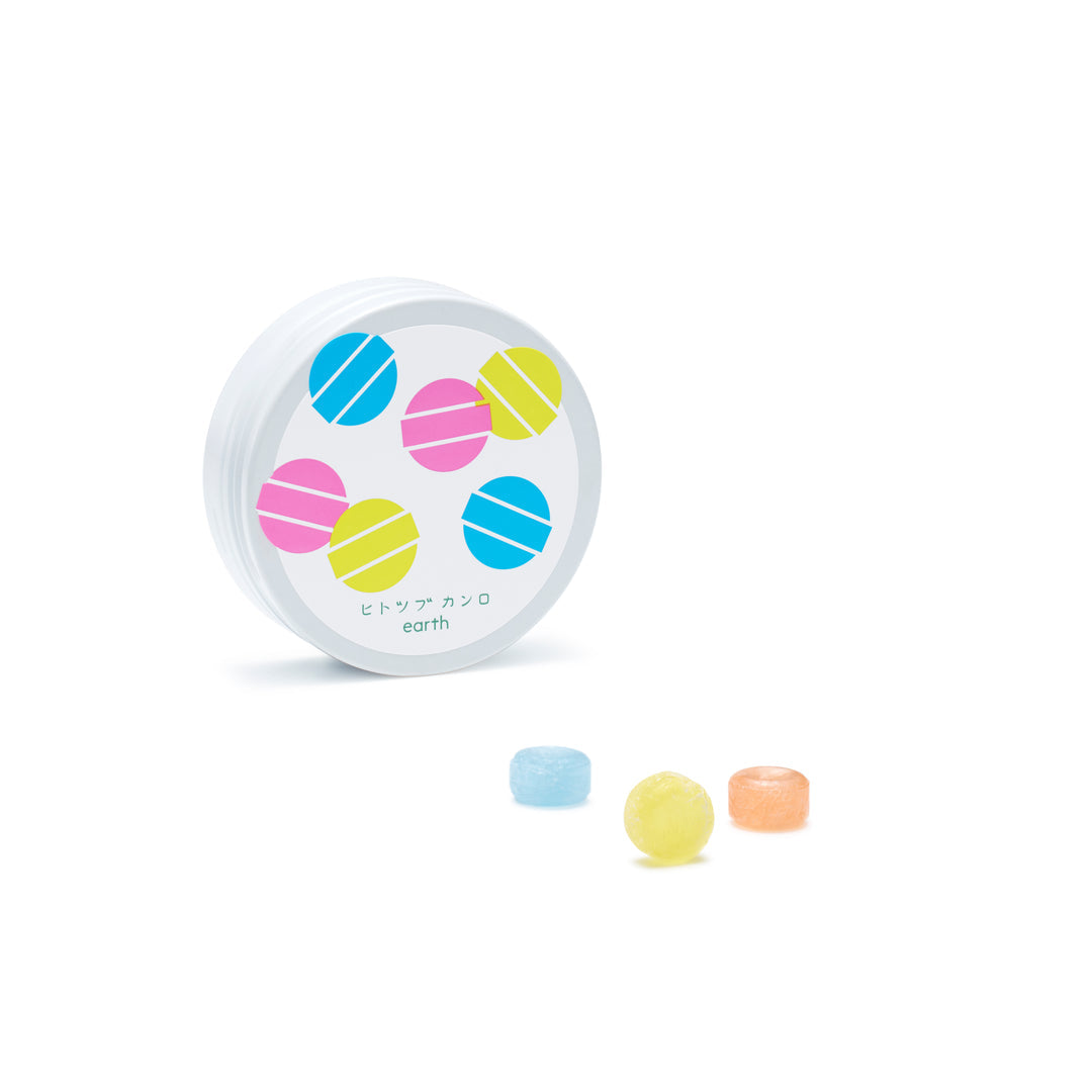Kanro Earth Hard Candy 日本Kanro 一卷甘露 地球止咳润喉糖 31g 柠檬蜂蜜/栗子香草/薄荷柑橘 (赏味期限:11/07/2026)