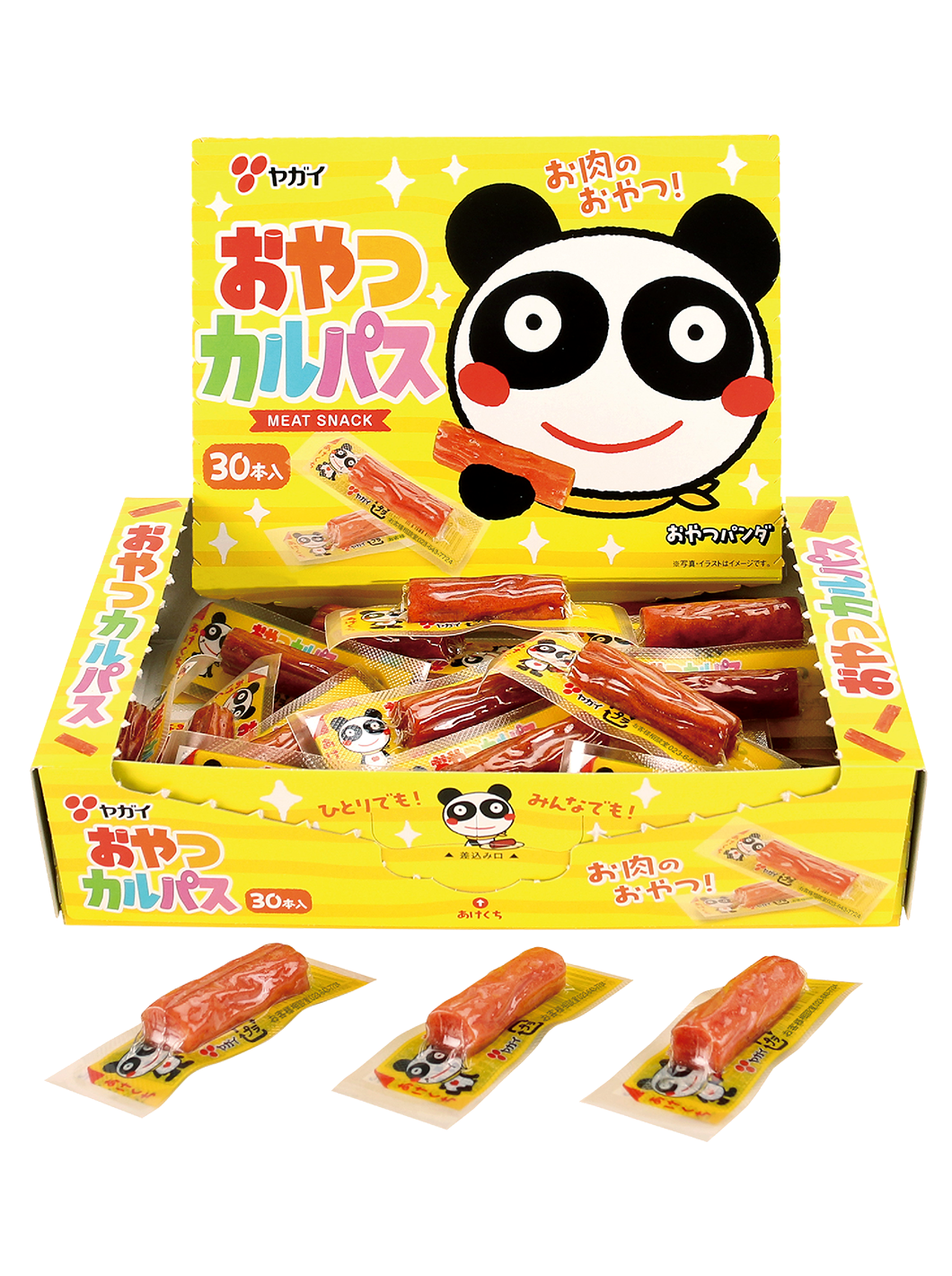 YAGAI Meat Jerky (Chicken & Pork & Beef) 营养美味小肉条 30 pieces(EXP:12/25/2026)