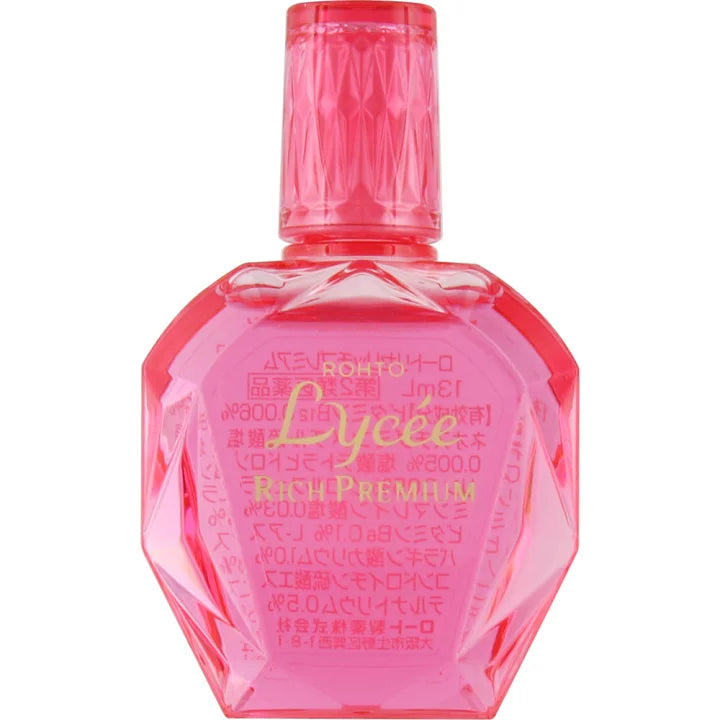 乐敦ROHTO LYCEE 小红花抗疲劳滋润眼药水13ml 优质尊享版 裸眼用 滴眼液(保质期01.2028y)