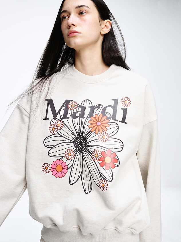 ⭐️韩国Mardi Mercredi 小雏菊 卫衣 均码 胸围130cm