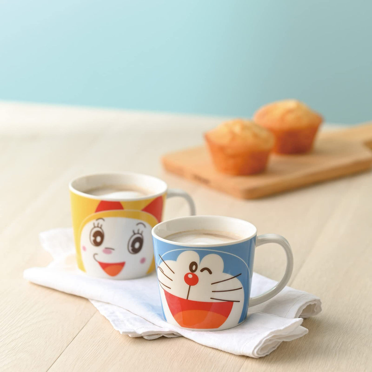 Japan Doraemon / Dorami Ceramic Coffee Mug 280ml新版 日本DORAEMON 哆啦A梦 /哆啦美 陶瓷马克杯 280ml 直径约9X8cm