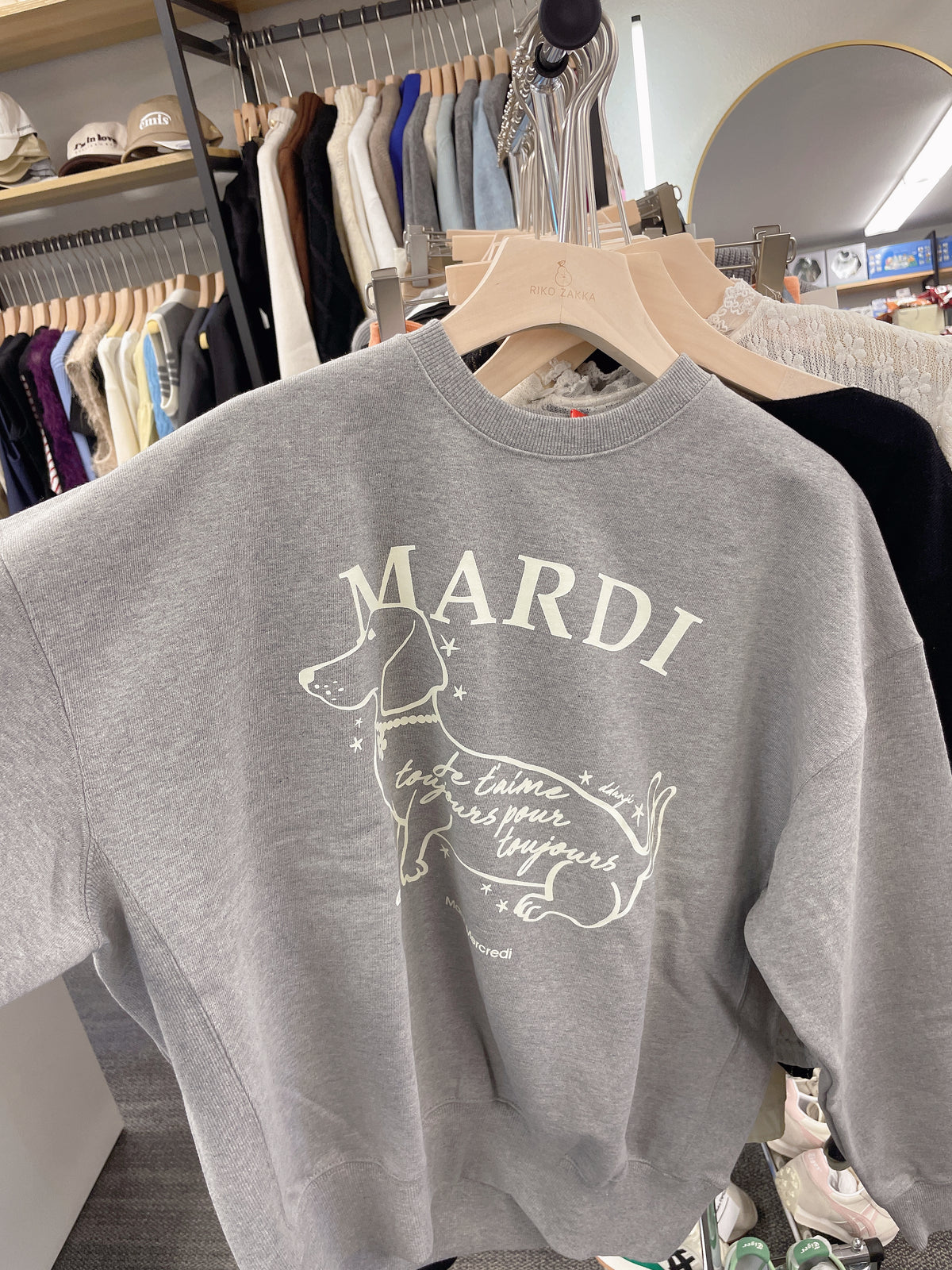 ⭐️韩国Mardi Mercredi腊肠狗 卫衣 均码