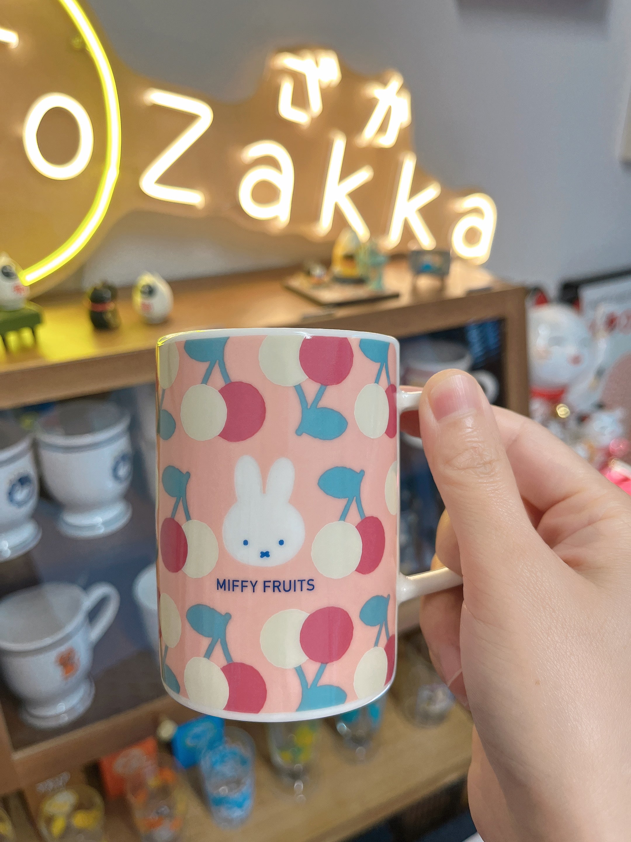 日本 Miffy 樱桃系列陶瓷马克杯200ml