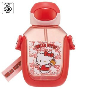 日本 Skater 耐热树脂 Hello Kitty 儿童学生吸管杯 大容量水杯 530ml