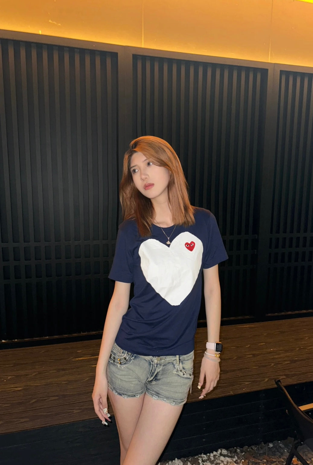 COMME des GARÇONS 川久保玲 T恤 (藏蓝白心)尺码偏小,洗后也会缩水尽量买大哦)