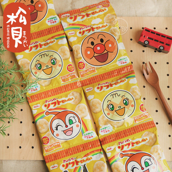 日本栗山米菓 面包超人  大米饼 宝宝零食 无添加 4联包  13gX4包 （保质期2024.08.14）