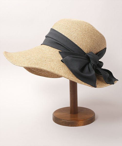 CA4LA Ribbon Straw Sun Hat 蝴蝶结遮阳帽 编织大帽檐
