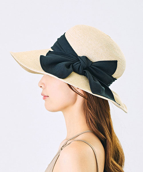 CA4LA Ribbon Straw Sun Hat 蝴蝶结遮阳帽 编织大帽檐