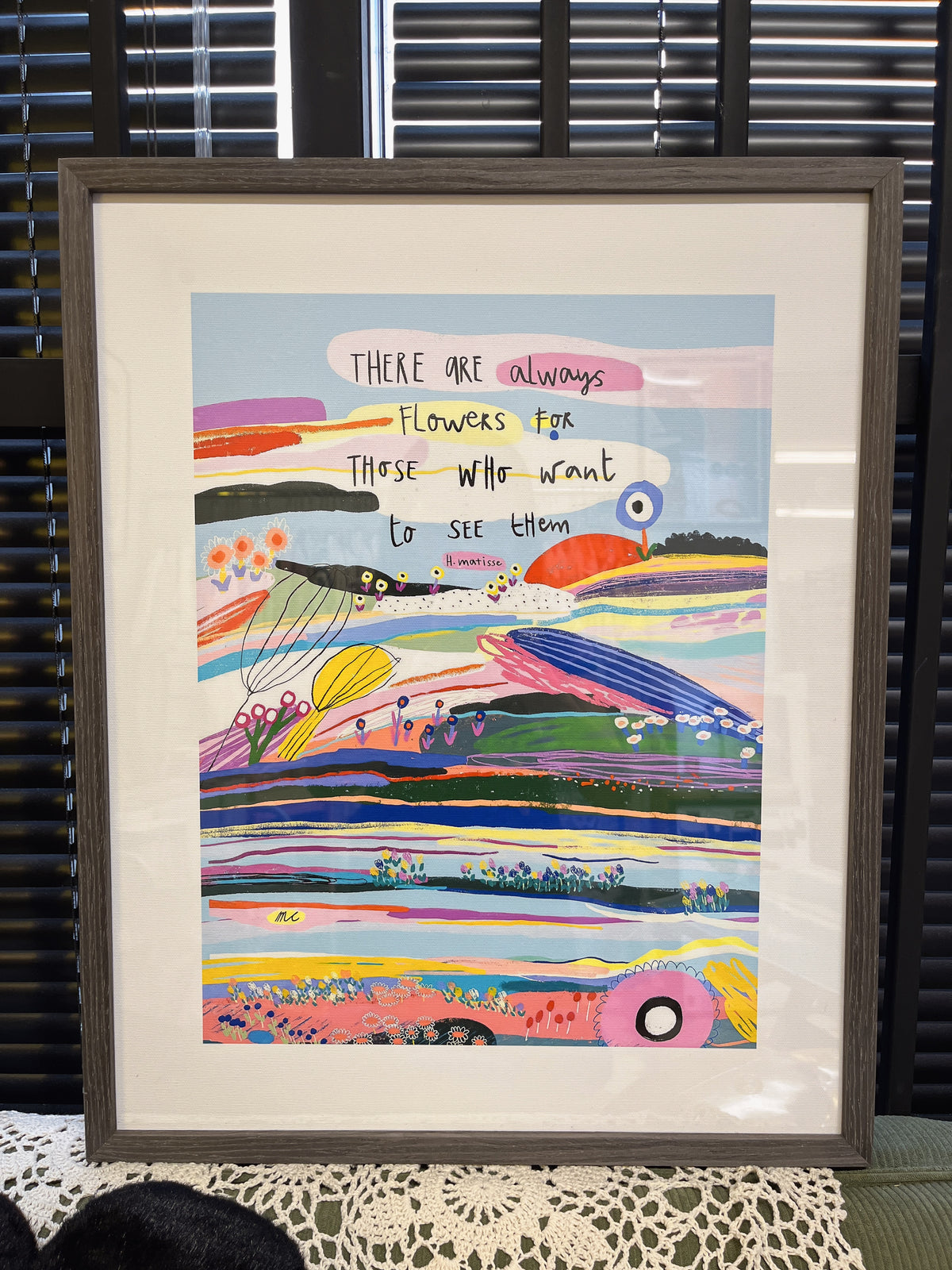Artwork 五彩缤纷 烂漫彩花装饰画 尺寸43*53cm