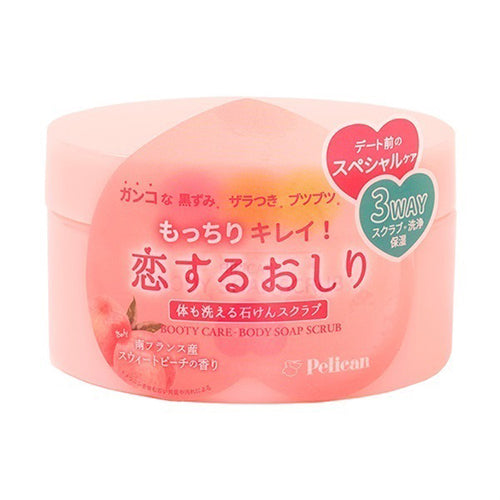 ⭐️Pelican Peach Body Scrub 日本Pelican蜜桃身体磨砂膏180g