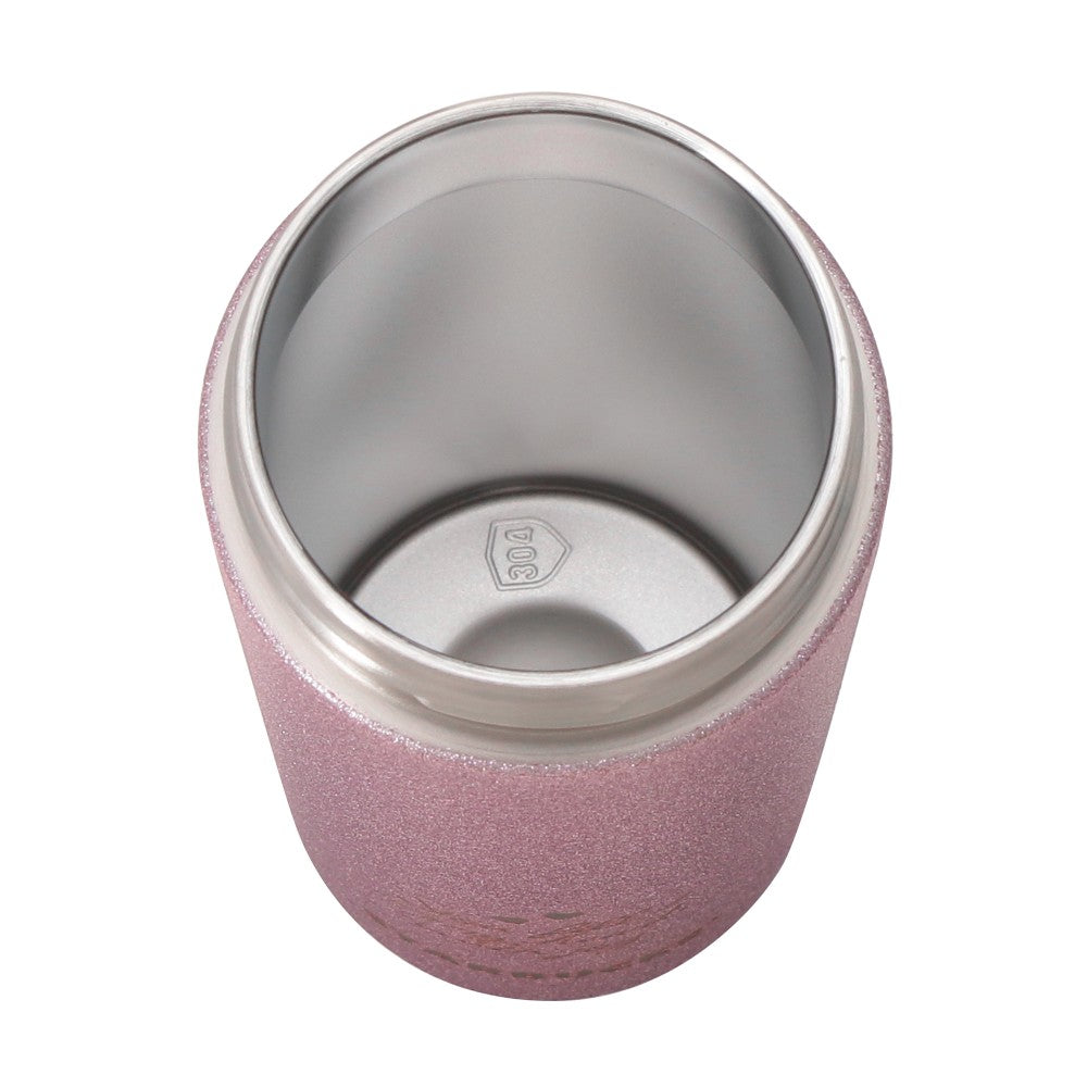 日本星巴克 2026情人节限定 粉色磨砂不锈钢保温杯 355ml