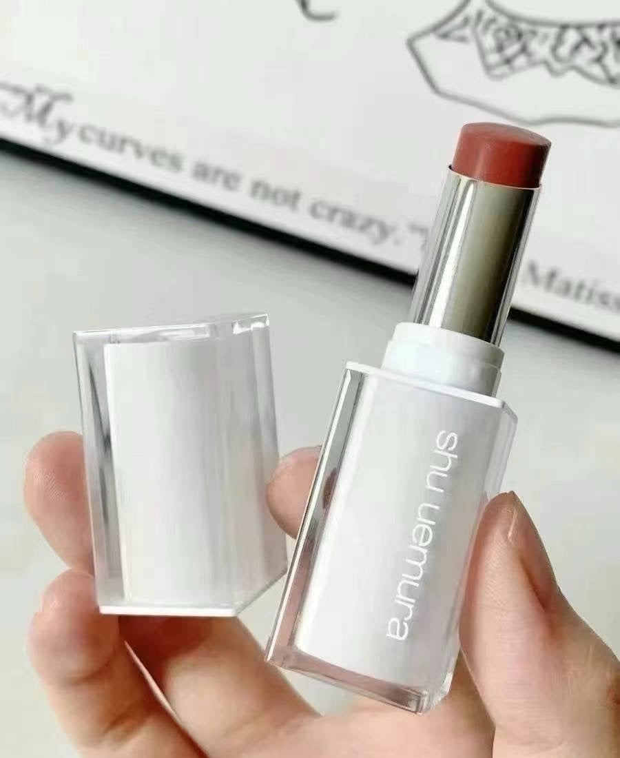 日本Shu-uemura植村秀绢感润护裸感唇膏小白管口红色号 KN PK347