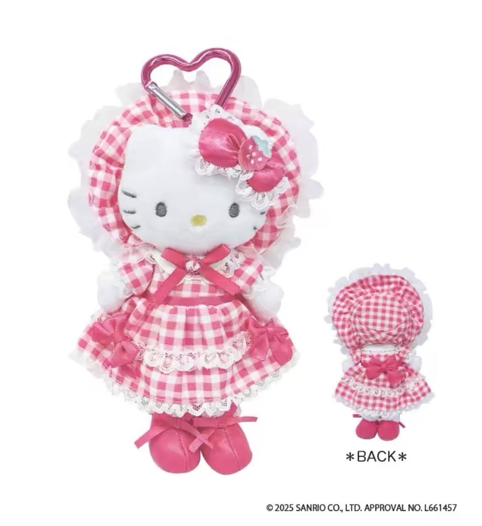 日本 SANRIO 三丽鸥 NIC 洛丽塔kitty挂件 爱心扣