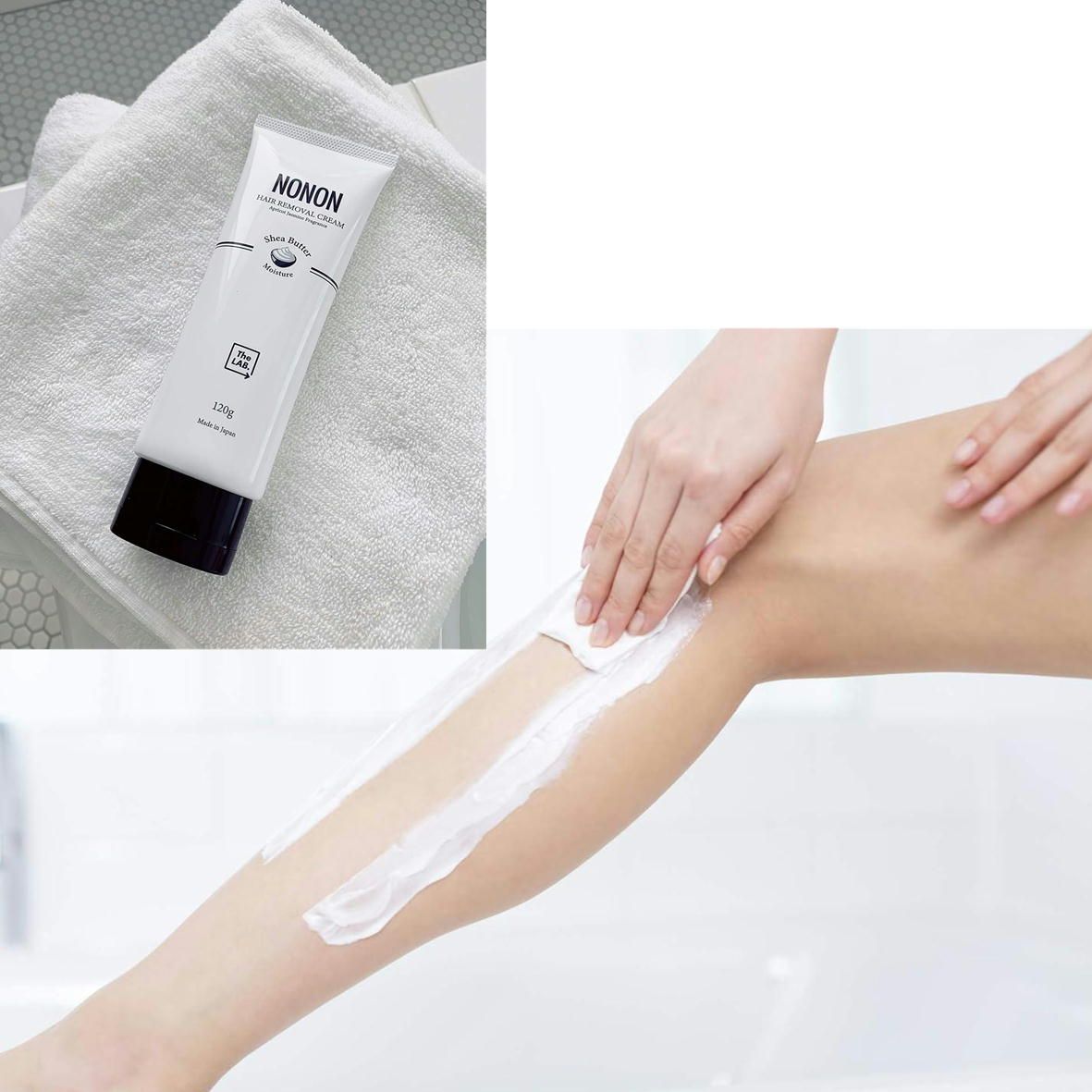日本 nonon shea butter moistre 药用脱毛膏 人气王 120g