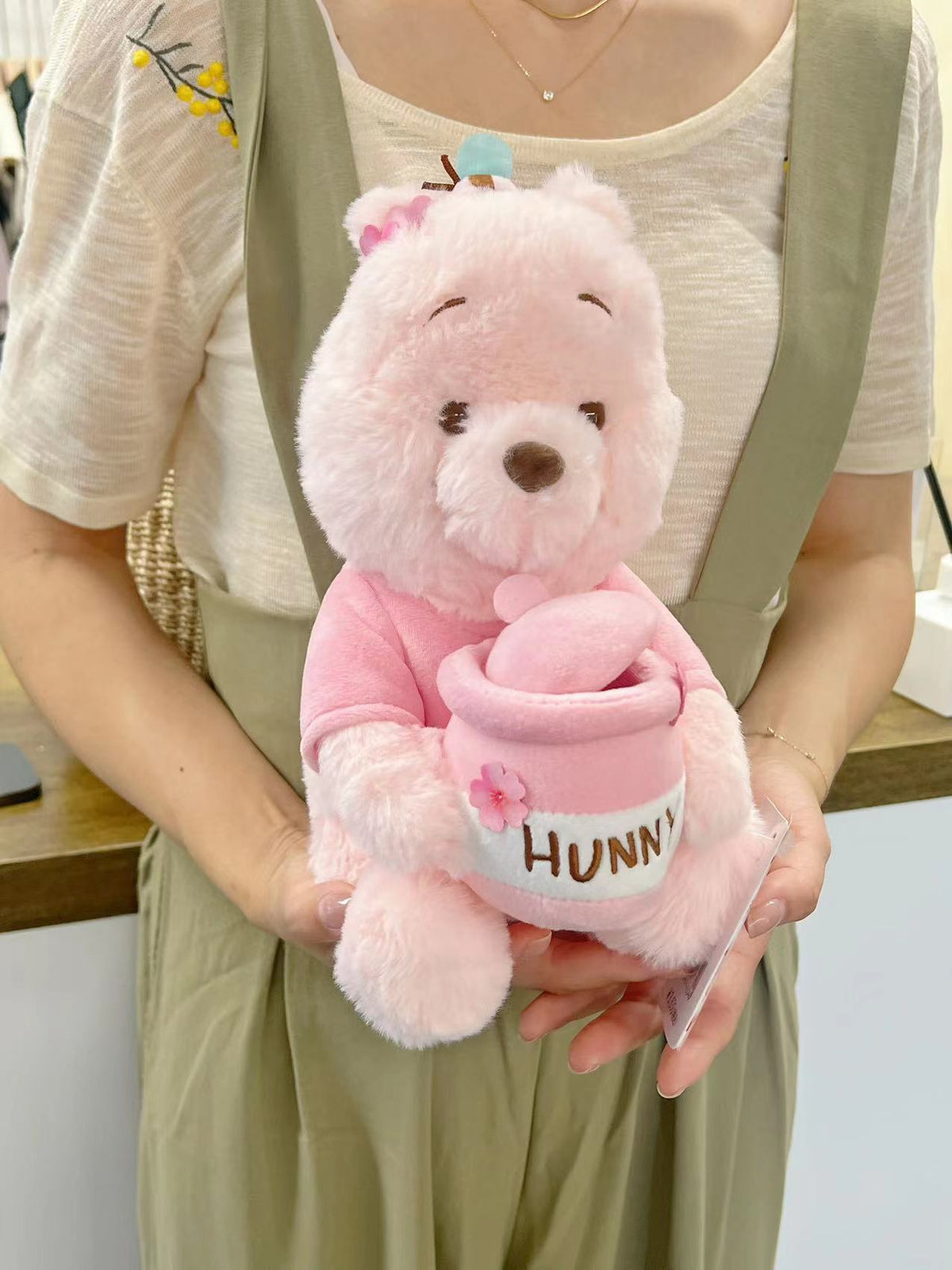 Tokyo Disney 东京迪斯尼 pooh 噗噗 公仔 S码 樱花SAKURA