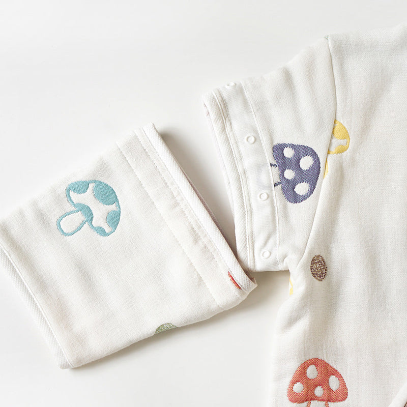 日本Hoppetta champignon 蘑菇睡袋 防踢被 纱质婴儿服/小童服 3-7岁