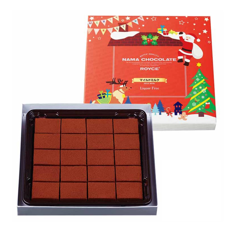 日本 Royce 圣诞节包装 牛奶口味生巧 Mild Milk 20粒(赏味期限12/07/25Y)