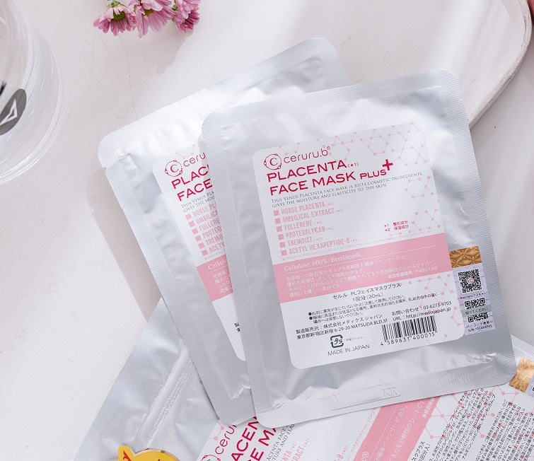 日本CERURU.B 脐带血面膜 急救修复补水保湿提亮紧致抗衰 5片装
