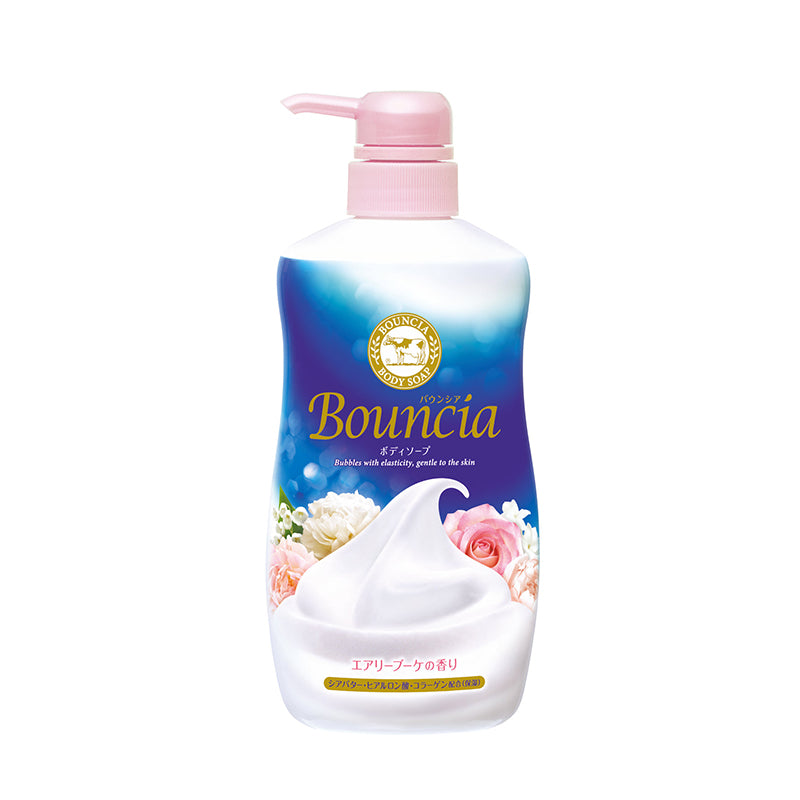 日本Cow Bouncia 牛乳石碱 浓密泡沫高保湿沐浴露 奢华花香 480ml