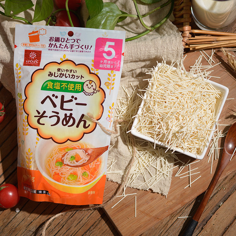 日本Hakubaku 黄金大地 宝宝面条Baby Somen 100g