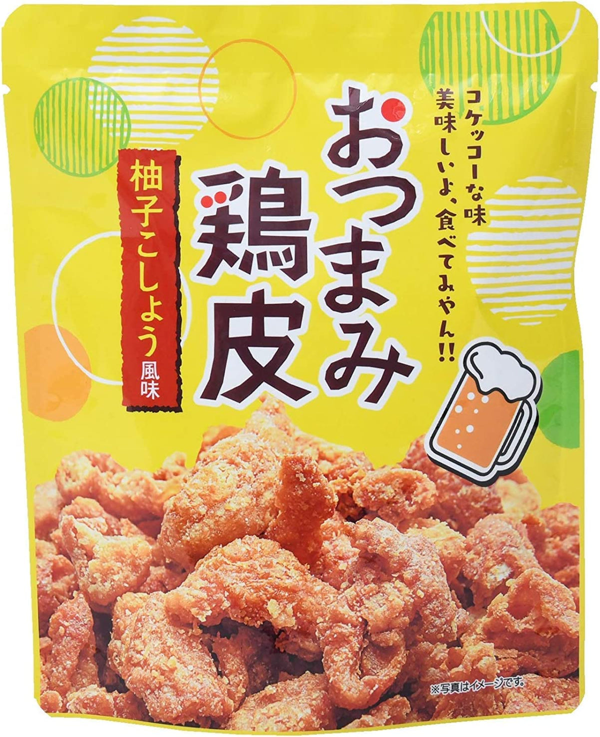 Takemori Fried Chicken Skin Yuzu Pepper 竹森 元祖脆炸鸡皮 柚子胡椒口味50g(EXP:12/01/2026)