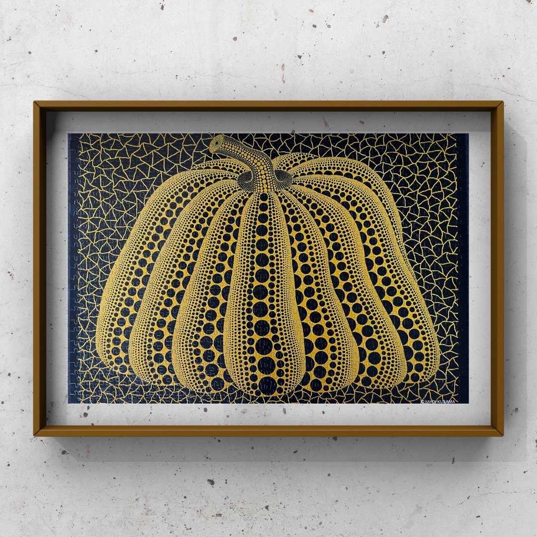 日本 草间弥生YAYOI KUSAMA限定南瓜波点裂纹拼图 1000pcs 51cmX73.5cm