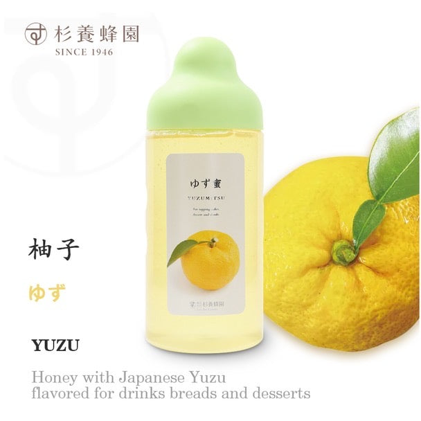 日本SUGI BEE GARDEN杉养蜂园 果汁蜂蜜水果冲饮 柚子味 500g（保质期2025.01.17）