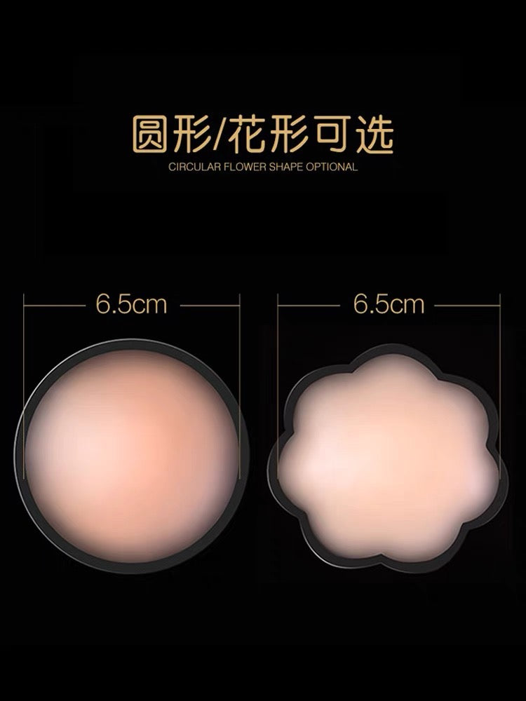【Riko‘s Fashion accessories】硅胶制乳贴 隐形胸贴 一对装 圆形