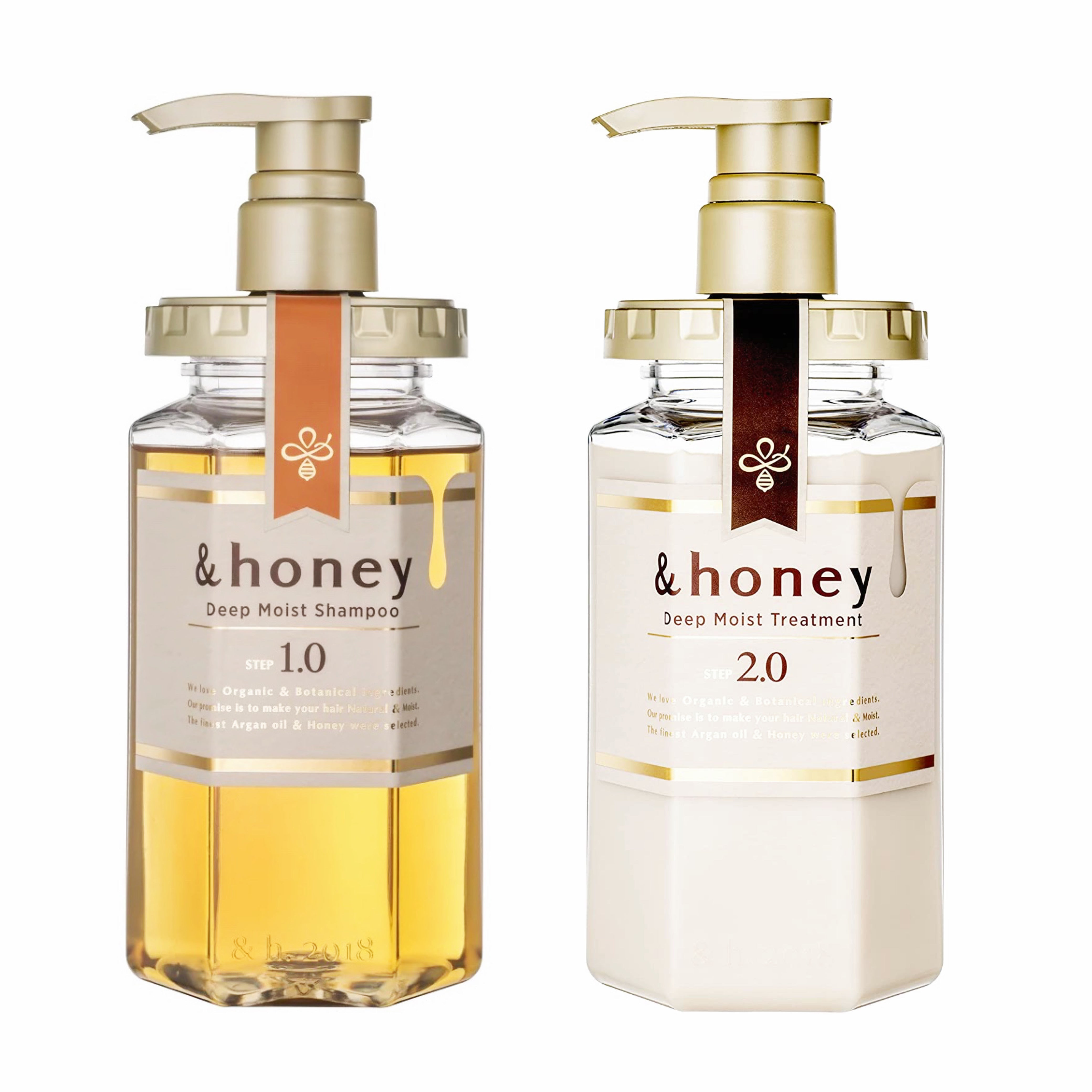 日本 &Honey 安蒂花子蜂蜜洗发水+护发素 440ml 天然无硅油 深层滋养 修复烫染 加固防脱 持久留香